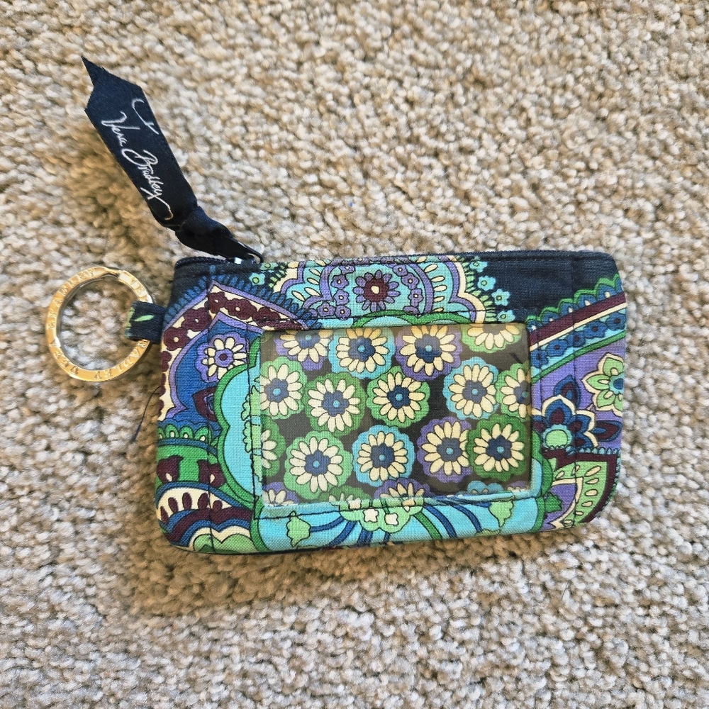 Vera Bradley Zippered ID Card Holder Rhapsody in Blue